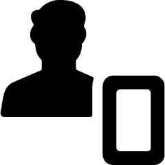 Single Man Actions Mobilephone Icon from Ultimate Bold Set