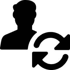 Single Man Actions Refresh Icon from Ultimate Bold Set