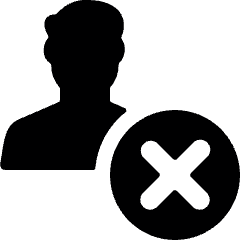 Single Man Actions Remove Icon from Ultimate Bold Set