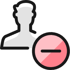 Single Man Actions Subtract_2 Icon from Ultimate Colors Set
