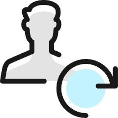 Single Man Actions Sync_2 Icon from Ultimate Colors Set
