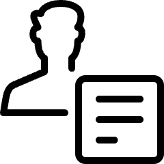Single Man Actions Text Icon from Ultimate Light Set