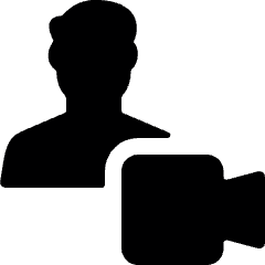 Single Man Actions Video Icon from Ultimate Bold Set