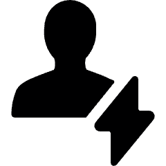 Single Neutral Actions Flash Icon from Ultimate Bold Set