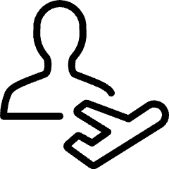 Single Neutral Actions Flight Icon from Ultimate Light Set