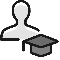 Single Neutral Actions Graduate_2 Icon from Ultimate Colors Set