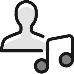 Single Neutral Actions Music_2 Icon from Ultimate Colors Set