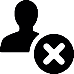 Single Neutral Actions Remove Icon from Ultimate Bold Set