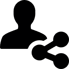 Single Neutral Actions Share 2 Icon from Ultimate Bold Set