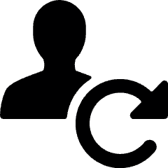 Single Neutral Actions Sync Icon from Ultimate Bold Set