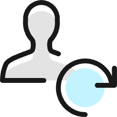 Single Neutral Actions Sync_2 Icon from Ultimate Colors Set