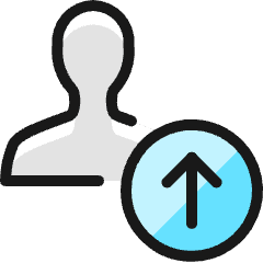 Single Neutral Actions Upload_2 Icon from Ultimate Colors Set