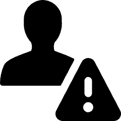 Single Neutral Actions Warning Icon from Ultimate Bold Set
