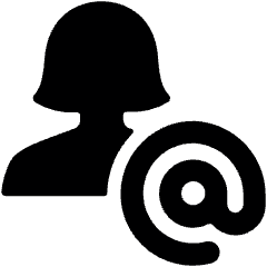Single Woman Actions Address Icon from Ultimate Bold Set