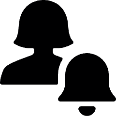Single Woman Actions Alarm Icon from Ultimate Bold Set
