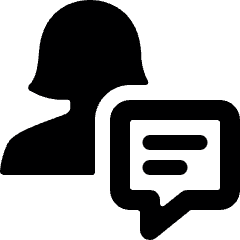 Single Woman Actions Chat Icon from Ultimate Bold Set