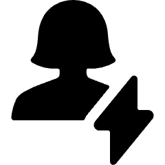 Single Woman Actions Flash Icon from Ultimate Bold Set