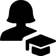 Single Woman Actions Graduate Icon from Ultimate Bold Set