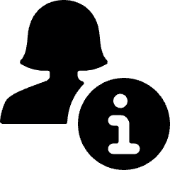 Single Woman Actions Information Icon from Ultimate Bold Set