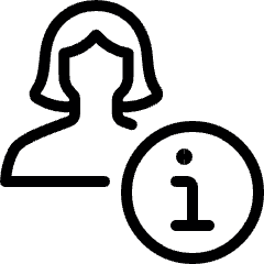 Single Woman Actions Information Icon from Ultimate Light Set