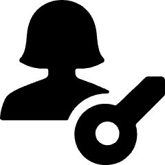 Single Woman Actions Key Icon from Ultimate Bold Set