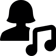 Single Woman Actions Music Icon from Ultimate Bold Set