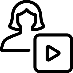 Single Woman Actions Player Icon from Ultimate Light Set