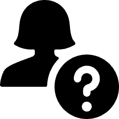 Single Woman Actions Question Icon from Ultimate Bold Set