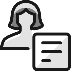 Single Woman Actions Text_2 Icon from Ultimate Colors Set