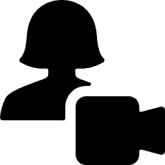 Single Woman Actions Video Icon from Ultimate Bold Set