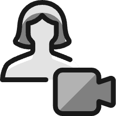 Single Woman Actions Video_2 Icon from Ultimate Colors Set