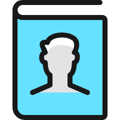 Single Man Book_1 Icon from Ultimate Colors Set