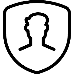 Single Man Shield Icon from Ultimate Light Set