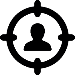 Single Neutral Aim Icon from Ultimate Bold Set