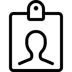 Single Neutral Id Card 1 Icon from Ultimate Light Set