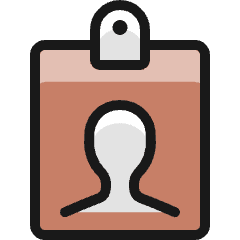Single Neutral Id Card 1_1 Icon from Ultimate Colors Set