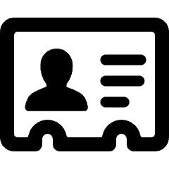 Single Neutral Id Card 4 Icon from Ultimate Bold Set