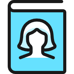 Single Woman Book_1 Icon from Ultimate Colors Set