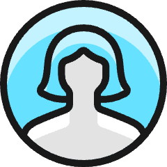 Single Woman Circle_2 Icon from Ultimate Colors Set