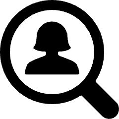 Single Woman Search Icon from Ultimate Bold Set