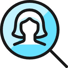 Single Woman Search_1 Icon from Ultimate Colors Set