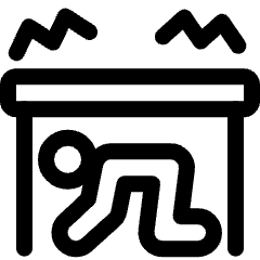 Earthquake Hiding Proof Table Icon from Ultimate Regular Set
