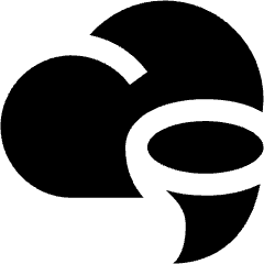 Natural Disaster Forcast Storm Icon from Nova Solid Set