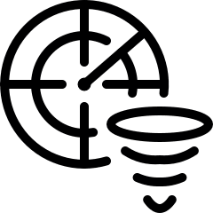 Natural Disaster Hurricane Radar Icon from Ultimate Light Set