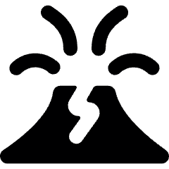 Natural Disaster Volcano Icon from Ultimate Bold Set