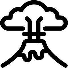 Natural Disaster Volcano Lava Icon from Ultimate Regular Set