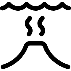 Underwater Volcano Icon from Ultimate Regular Set