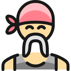 Famous People Man Icon from Ultimate Colors Set