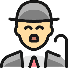 Famous People Man Charlie Chaplin_1 Icon from Ultimate Colors Set