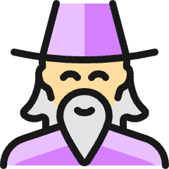 Famous People Man Merlin 1_1 Icon from Ultimate Colors Set